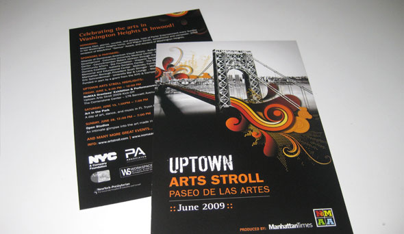 2009 Uptown Arts Stroll Collateral Design